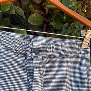 High Waisted Brandy Melville Gingham Elastic Trousers